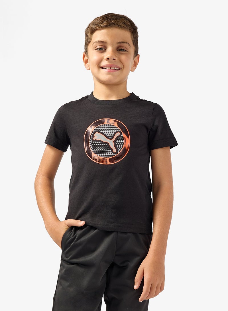 PUMA Kids Active Sports Big Graphic T-Shirt - Image 1